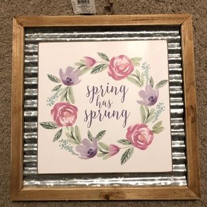 New “Spring Has Sprung” Wall Plaque.
